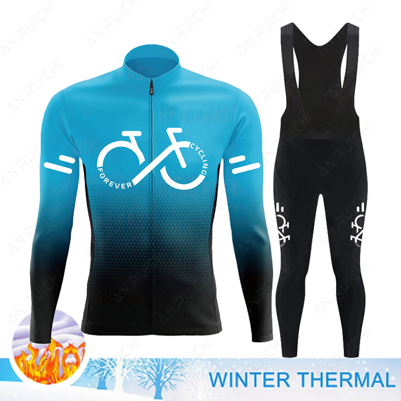 Cycling Gear Brands - 2023 Winter Thermische Fleece Wielertrui Set