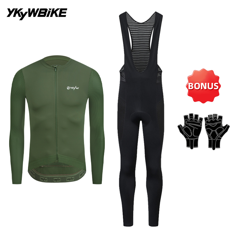 Cycling Gear Jersey - YKYWBIKE Heren wielerkleding set, lente, lange